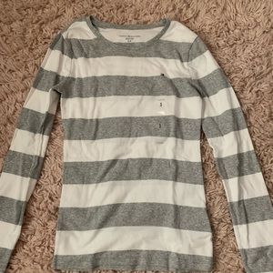 White and grey stripes Tommy Hilfiger shirt
